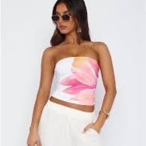 White Fox Boutique More For Me Top Coral Pink